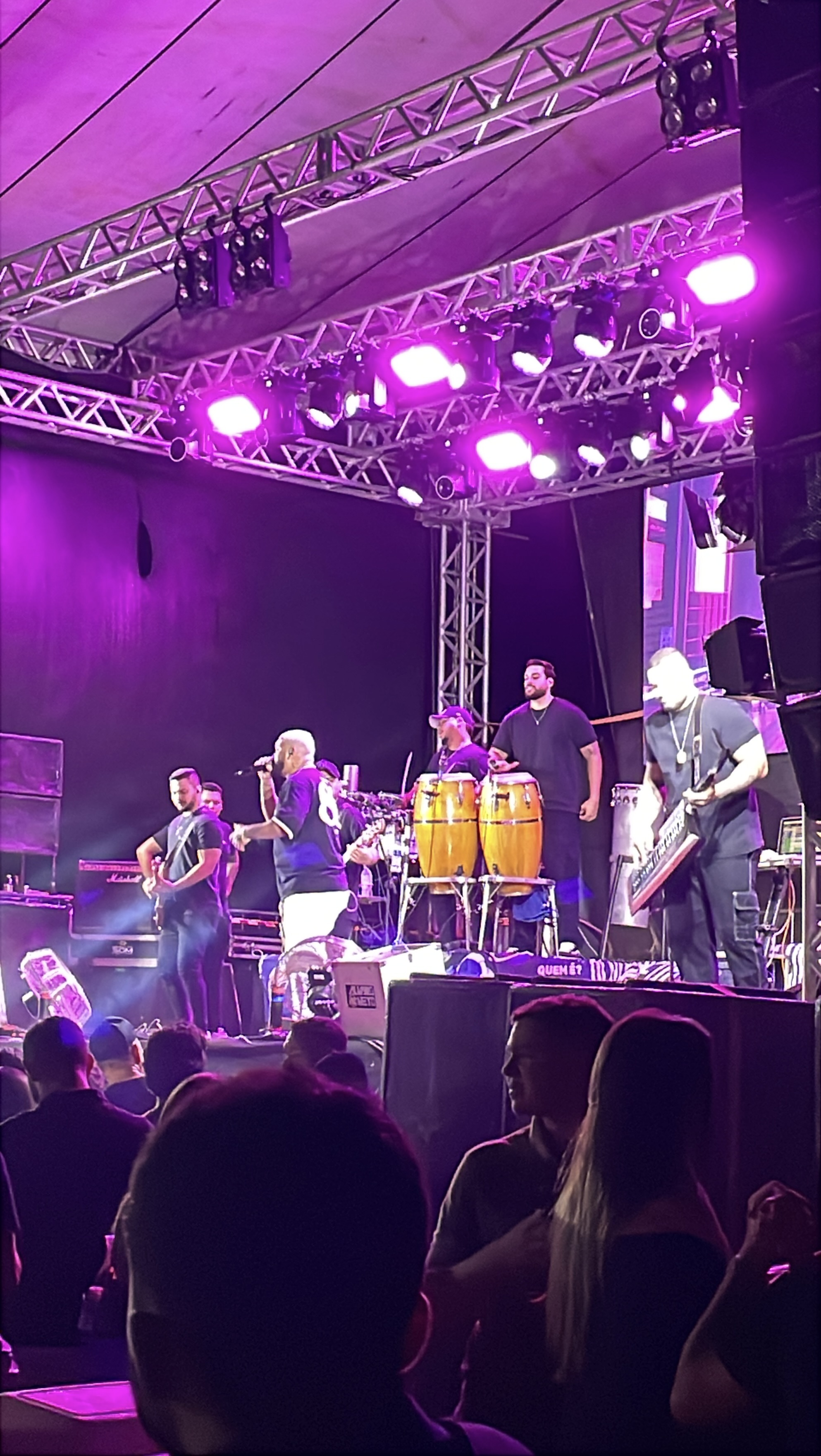 Show público com painéis de LED